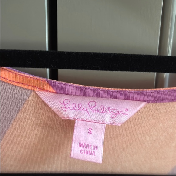 LILLY PULITZER Adriel Always A Party Dress Short Sleeve Wrap Around Mini Size s - Picture 4 of 5